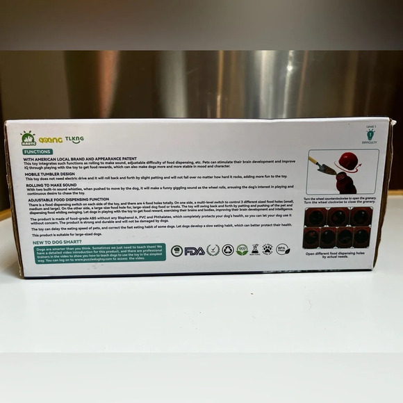 NEW Rolling Squeak Food Dispensing Toy (For Large Dogs) - Picture 3 of 3